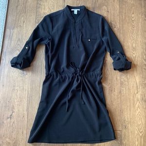 Black Quarter Sleeve Dress